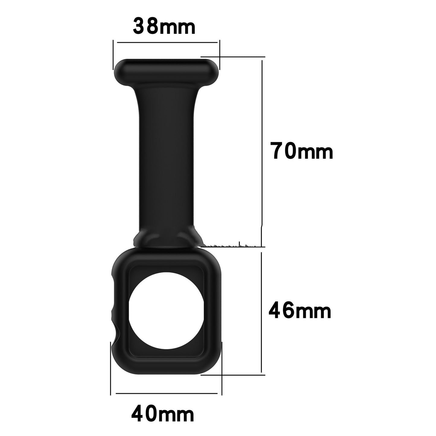 Smart Watch Strap Silicone Nurse Pin