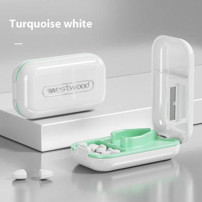 Mini Tablettenteiler mit Aufbewahrungsfach