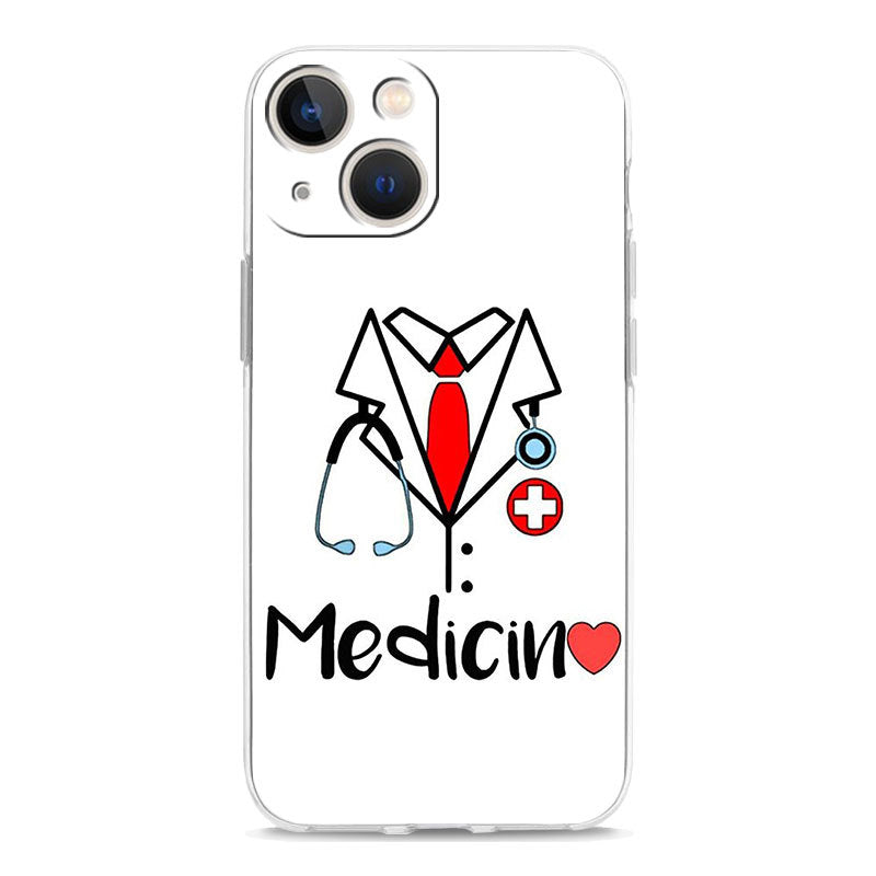Cute Cartoon Doctor And Nurse Phone Case