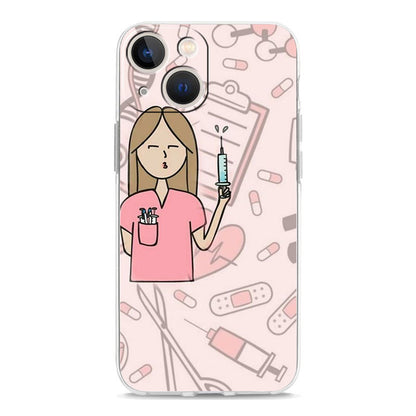 Cute Cartoon Doctor And Nurse Phone Case